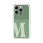 スリムプロテクションプレミアムケース with MagSafe［ オリジナル - initial two tone - M green ］