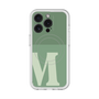 スリムプロテクションプレミアムケース with MagSafe［ オリジナル - initial two tone - M green ］
