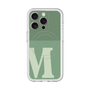 スリムプロテクションプレミアムケース with MagSafe［ オリジナル - initial two tone - M green ］
