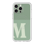 スリムプロテクションプレミアムケース with MagSafe［ オリジナル - initial two tone - M green ］
