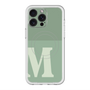 スリムプロテクションプレミアムケース with MagSafe［ オリジナル - initial two tone - M green ］