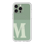 スリムプロテクションプレミアムケース with MagSafe［ オリジナル - initial two tone - M green ］
