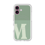 スリムプロテクションプレミアムケース with MagSafe［ オリジナル - initial two tone - M green ］