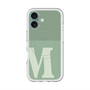 スリムプロテクションプレミアムケース with MagSafe［ オリジナル - initial two tone - M green ］
