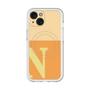 スリムプロテクションプレミアムケース with MagSafe［ オリジナル - initial two tone - N orange ］