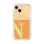 スリムプロテクションプレミアムケース with MagSafe［ オリジナル - initial two tone - N orange ］