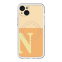 スリムプロテクションプレミアムケース with MagSafe［ オリジナル - initial two tone - N orange ］