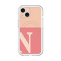 スリムプロテクションプレミアムケース with MagSafe［ オリジナル - initial two tone - N pink ］