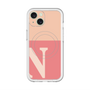 スリムプロテクションプレミアムケース with MagSafe［ オリジナル - initial two tone - N pink ］