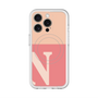 スリムプロテクションプレミアムケース with MagSafe［ オリジナル - initial two tone - N pink ］