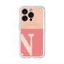 スリムプロテクションプレミアムケース with MagSafe［ オリジナル - initial two tone - N pink ］