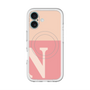 スリムプロテクションプレミアムケース with MagSafe［ オリジナル - initial two tone - N pink ］