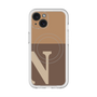 スリムプロテクションプレミアムケース with MagSafe［ オリジナル - initial two tone - N brown ］
