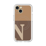 スリムプロテクションプレミアムケース with MagSafe［ オリジナル - initial two tone - N brown ］