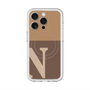 スリムプロテクションプレミアムケース with MagSafe［ オリジナル - initial two tone - N brown ］