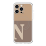 スリムプロテクションプレミアムケース with MagSafe［ オリジナル - initial two tone - N brown ］