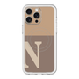 スリムプロテクションプレミアムケース with MagSafe［ オリジナル - initial two tone - N brown ］