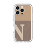 スリムプロテクションプレミアムケース with MagSafe［ オリジナル - initial two tone - N brown ］