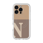 スリムプロテクションプレミアムケース with MagSafe［ オリジナル - initial two tone - N brown ］