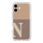スリムプロテクションプレミアムケース with MagSafe［ オリジナル - initial two tone - N brown ］