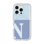 スリムプロテクションプレミアムケース with MagSafe［ オリジナル - initial two tone - N blue ］
