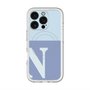 スリムプロテクションプレミアムケース with MagSafe［ オリジナル - initial two tone - N blue ］