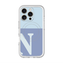 スリムプロテクションプレミアムケース with MagSafe［ オリジナル - initial two tone - N blue ］
