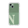 スリムプロテクションプレミアムケース with MagSafe［ オリジナル - initial two tone - N green ］