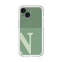 スリムプロテクションプレミアムケース with MagSafe［ オリジナル - initial two tone - N green ］