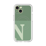 スリムプロテクションプレミアムケース with MagSafe［ オリジナル - initial two tone - N green ］