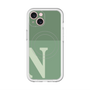 スリムプロテクションプレミアムケース with MagSafe［ オリジナル - initial two tone - N green ］