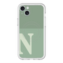 スリムプロテクションプレミアムケース with MagSafe［ オリジナル - initial two tone - N green ］