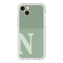 スリムプロテクションプレミアムケース with MagSafe［ オリジナル - initial two tone - N green ］