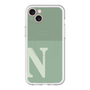 スリムプロテクションプレミアムケース with MagSafe［ オリジナル - initial two tone - N green ］