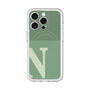 スリムプロテクションプレミアムケース with MagSafe［ オリジナル - initial two tone - N green ］