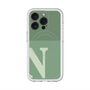 スリムプロテクションプレミアムケース with MagSafe［ オリジナル - initial two tone - N green ］