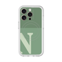 スリムプロテクションプレミアムケース with MagSafe［ オリジナル - initial two tone - N green ］