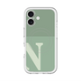 スリムプロテクションプレミアムケース with MagSafe［ オリジナル - initial two tone - N green ］