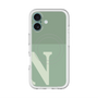 スリムプロテクションプレミアムケース with MagSafe［ オリジナル - initial two tone - N green ］