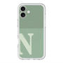 スリムプロテクションプレミアムケース with MagSafe［ オリジナル - initial two tone - N green ］