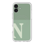 スリムプロテクションプレミアムケース with MagSafe［ オリジナル - initial two tone - N green ］