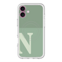 スリムプロテクションプレミアムケース with MagSafe［ オリジナル - initial two tone - N green ］
