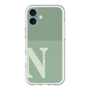 スリムプロテクションプレミアムケース with MagSafe［ オリジナル - initial two tone - N green ］