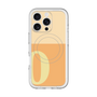 スリムプロテクションプレミアムケース with MagSafe［ オリジナル - initial two tone - O orange ］