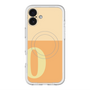 スリムプロテクションプレミアムケース with MagSafe［ オリジナル - initial two tone - O orange ］