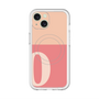 スリムプロテクションプレミアムケース with MagSafe［ オリジナル - initial two tone - O pink ］