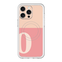 スリムプロテクションプレミアムケース with MagSafe［ オリジナル - initial two tone - O pink ］