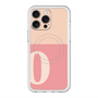 スリムプロテクションプレミアムケース with MagSafe［ オリジナル - initial two tone - O pink ］