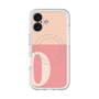 スリムプロテクションプレミアムケース with MagSafe［ オリジナル - initial two tone - O pink ］