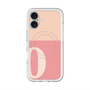 スリムプロテクションプレミアムケース with MagSafe［ オリジナル - initial two tone - O pink ］